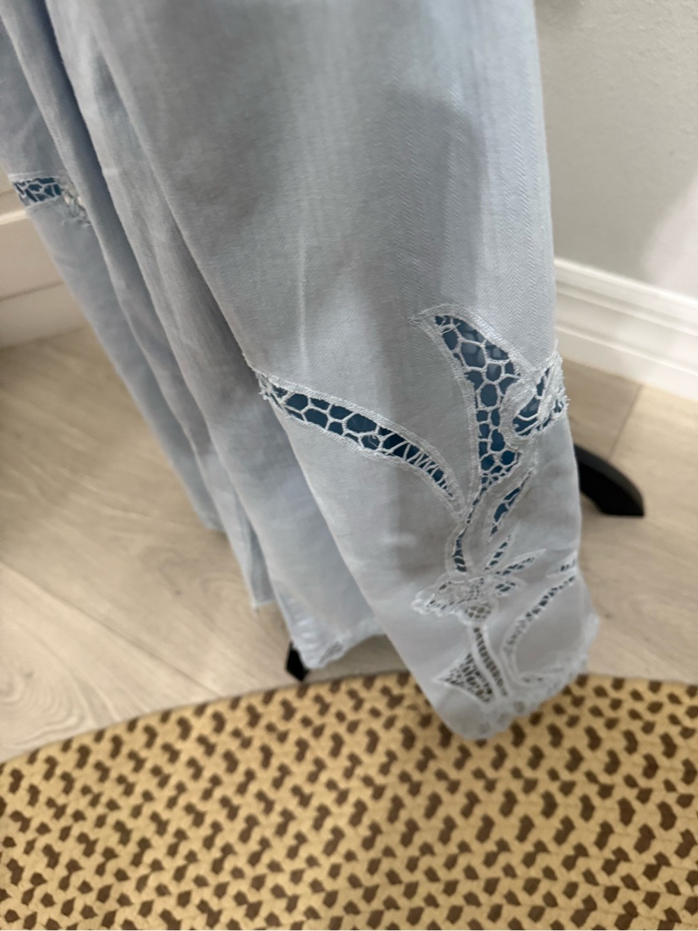 Anthropologie Eyelet Washed Overalls - Picture 6 of 7